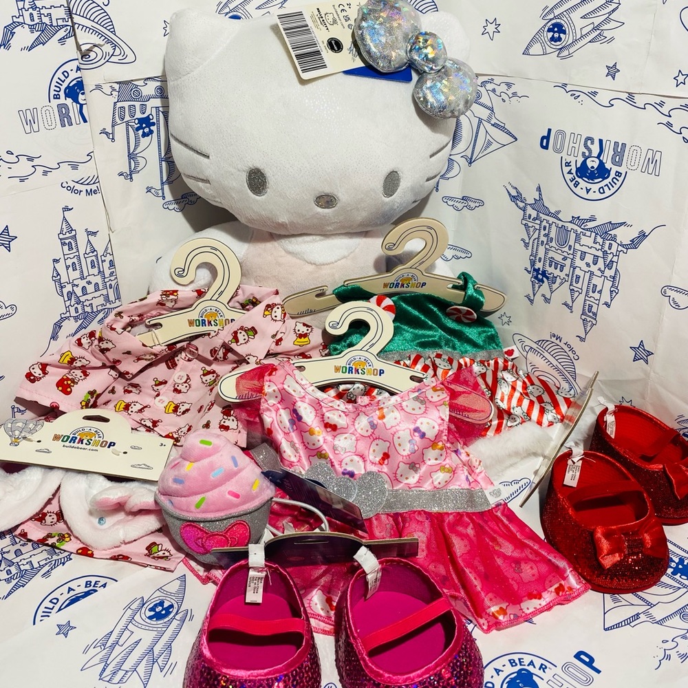 Build-A-Bear Hello Kitty 25th Anniversary Silver Edition